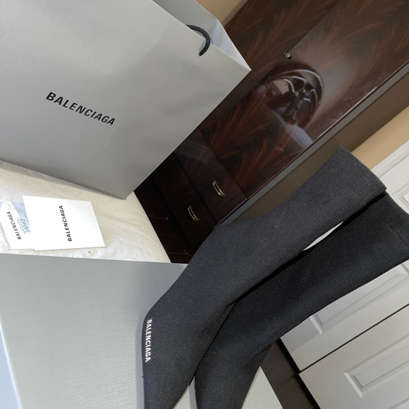 Balenciaga Knife Point Toe Sock Bootie - Picture 2 of 7